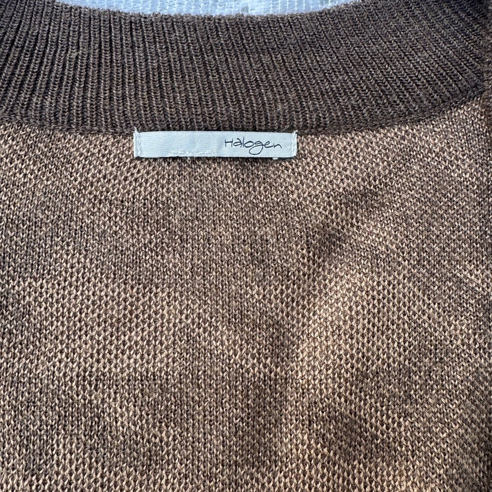 Halogen Brown Houndstooth Cardigan - Picture 6 of 8